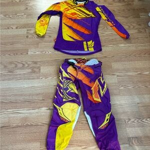 Purple and Yellow Women's Fly Racing Set